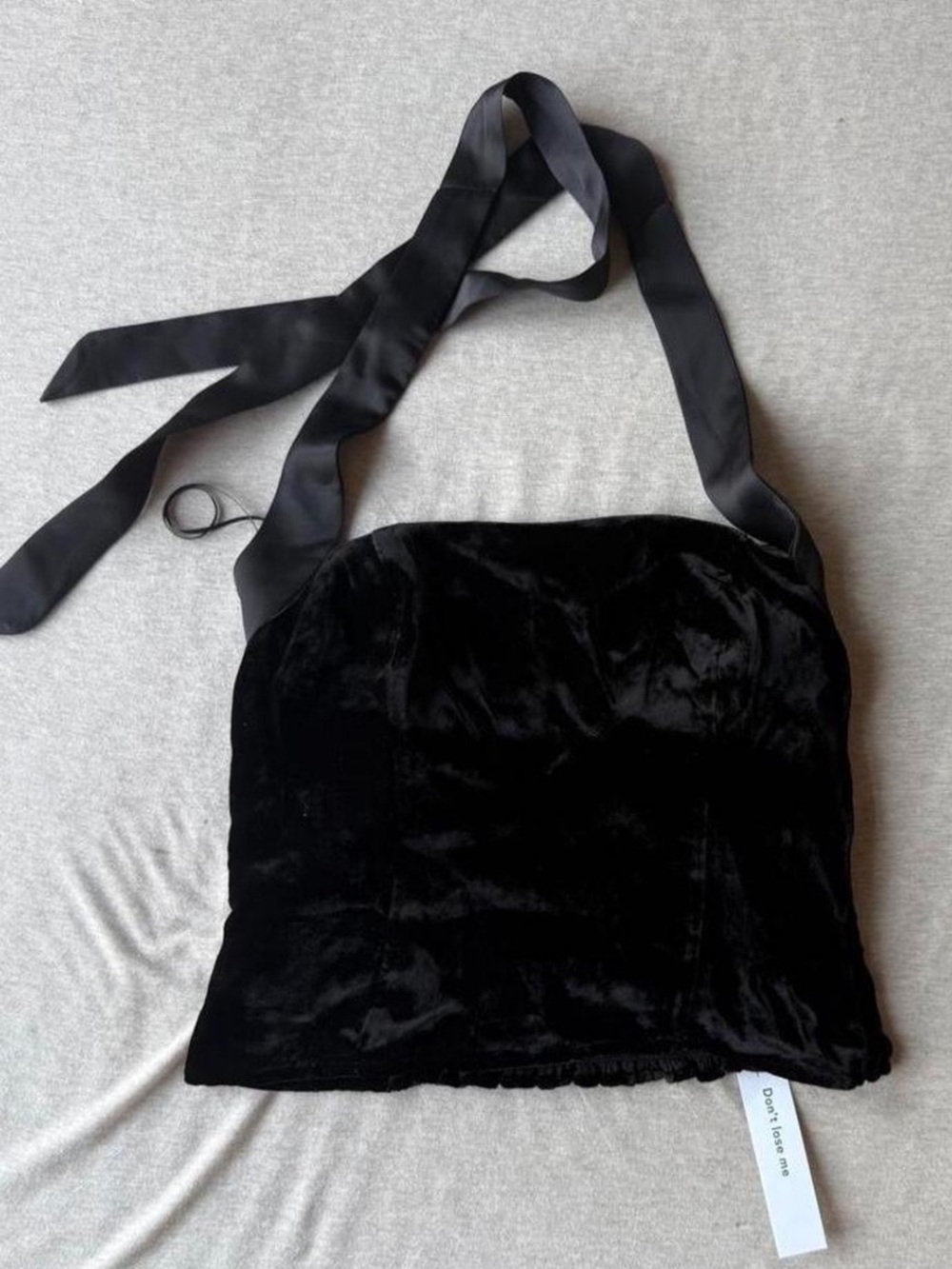 Reformation Malika Velvet Halter Top 4 NWT
